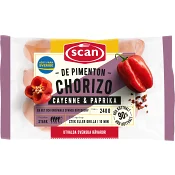 Chorizo de pimenton 90% Kötthalt 240g Scan.