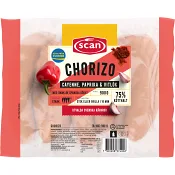 Kryddkorv Chorizo Cayenne och Paprika 75% Kötthalt 900g Scan.