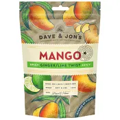 Torkad Mango Ginger/Lime 100g Dave &amp; Jon's.