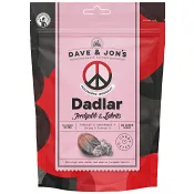 Dadlar Peacemärke Jordgubb och Lakrits 125g Dave &amp; Jon's.