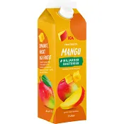Fruktdryck Mango med bakteriekultur 1000ml ICA.