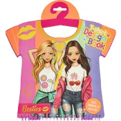 T-shirt designbok 20 ark stickers Besties.