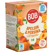 Lättdryck Apelsin &amp; persika Koncentrat 2dl BOB.