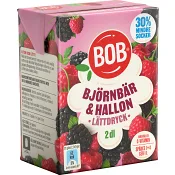 Lättdryck Björnbär &amp; hallon Koncentrat 2dl BOB.