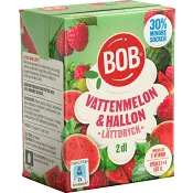 Lättdryck Vattenmelon &amp; hallon Koncentrat 2dl BOB.