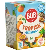 Lättdryck Tropiska frukter sockerfri 20cl BOB.
