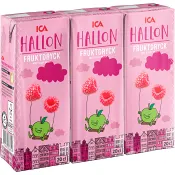 Fruktdryck Hallon 3X20cl ICA.