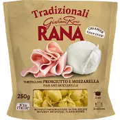Färsk Pasta Tortelloni Prosciutto Mozzarella 250g Rana.