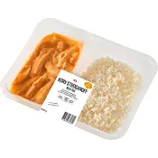 Färdigmat Korvstroganoff med Ris 400g ICA.