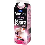 Yoghurtkvarg Jordgubb Smultron 1,5% 1000g Verum.