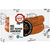 Kryddkorv Hot Pepper Habanero 93% Kötthalt 250g Rybergs.