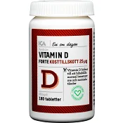 Forte Vitamin D Kosttillskott 180-p ICA Hjärtat.