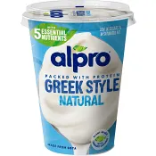 Yoghurt växtbaserad Greek Style naturell 3,6% 400g Alpro.