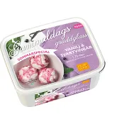 Vanilj &amp; svartvinbärsglass 1.75l Triumf Glass.