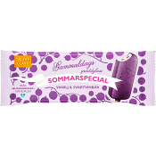 Vanilj &amp; svartvinbärsglass 1-p Triumf Glass.