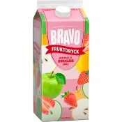 Fruktdryck Jordgubb Äpple 1750ml Bravo.