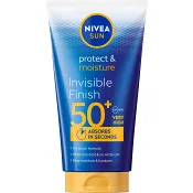 Solkräm Protect&amp;Moisture Invisible Finish Lotion SPF50+ 150ml Nivea Sun.