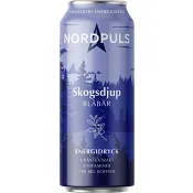 Energidryck Skogsdjup Med Smak Av Blåbär Sockerfri 330ml Nordpuls.