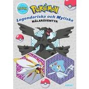 Målarbok Pokémon med klistermä.
