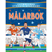 Fotbollens största stjärnor målarbok.