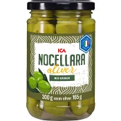 Oliver Nocellara med kärnor 300g ICA.