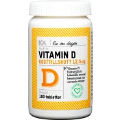 Vitamin D Kosttillskott 100st ICA Hjärtat.