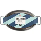 Grillform Oval 40x21x5,5cm.