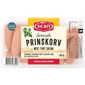 Prinskorv med skinn 300g Scan.