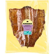 Lax Färsk Varmrökt Regnbåge Svartpeppar Korshags.