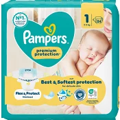 Blöjor New Baby Strl 1 2-5kg SIP 24p Pampers.