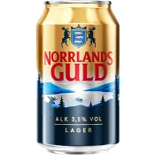 Öl ljus lager 3.5% 33cl Norrlands Guld.