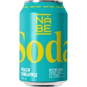Soda Peach Pineapple 33cl Nåbe.