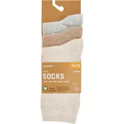 Strumpa 3p beige 31/33 mywear.