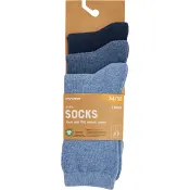 Strumpa 3p blåmel 31/33 mywear.