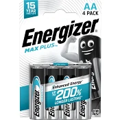 Batteri AA 4-p Energizer Max Plus.