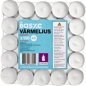 Värmeljus 100p 4h ICA Basic.
