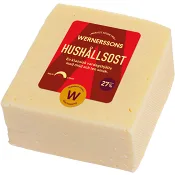 Hushållsost 27% 500g Wernerssons.