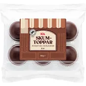 Skumtoppar med chokladsmak 6-p 100g ICA.