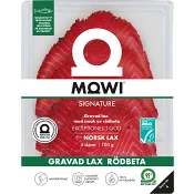 Lax Gravad Skivad Rödbeta 100g Mowi.