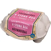 Ägg Västkusten Frigående 6-p Stärnägg.