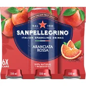Läsk Aranciata Rossa 6-p 33cl San Pellegrino.