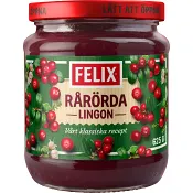Sylt Rårörda Lingon 625g Felix.