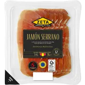 Lufttorkad Skinka Jamón Serrano 70g Zeta.