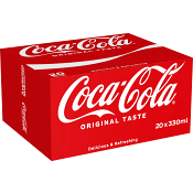 Läsk 33cl 20-p Coca-Cola.