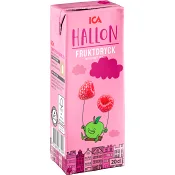 Fruktdryck Hallon 20cl ICA.