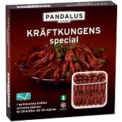 Kräftkungens special Fryst 1kg Pandalus.