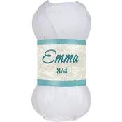Garn Emma 851 Vit 100g Falkgarn.