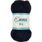 Garn Emma 874 Svart 100g Falkgarn.