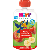 Smoothie Hippis Äpple &amp; banan 6mån Ekologisk 100g HiPP.