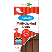 Mjökchoklad Creme Laktosfri 100g Greenstar.